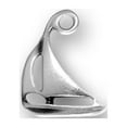 thumbnail image 1 of Sterling Silver 7" 4.5mm Charm Bracelet With Attached Two Sail Sail Boat Charm, 1 of 1