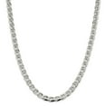 thumbnail image 1 of Sterling Silver 7.4mm Flat Anchor Chain Necklace - 46.4 Grams - 22 Inch, 1 of 2
