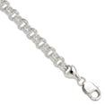 thumbnail image 1 of 925 Sterling Silver Solid Polished 7.5 Inch Fancy Link Bracelet Lobster Claw 9mm Wide Link Bracelet for Women, 1 of 2