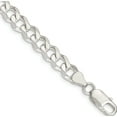 thumbnail image 1 of Sterling Silver 7.5mm Curb Chain (7 X 7.5) Made In Italy qcb200-7, 1 of 5
