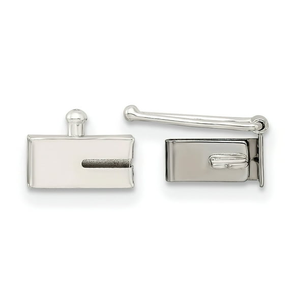 Sterling Silver 7.7 X 3.7Mm Rectangular Barrel Clasp