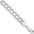 thumbnail image 1 of Sterling Silver 7.75Mm Polished Double Link Charm Bracelet (Width 7.75) (Length 9) - Jbsp, 1 of 4