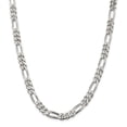 thumbnail image 1 of Sterling Silver 7.75mm Figaro Chain Necklace - 56.0 Grams - 22 Inch - Lobster Claw, 1 of 2