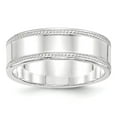 thumbnail image 1 of Sterling Silver 7 mm Design Edge Band - Size 5, 1 of 2