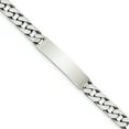 thumbnail image 1 of Sterling Silver 7inch Engraveable Antiqued Curb Link ID Bracelet, 1 of 1