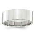 thumbnail image 1 of Sterling Silver 7mm Flat Band Ring - 5.5 Grams - Size 7.5, 1 of 2