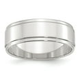 thumbnail image 1 of Sterling Silver 7mm Flat with Step Edge Size 12 Band, 1 of 1