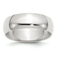 thumbnail image 1 of Sterling Silver 7mm Half-Round Band - Size 10.5, 1 of 2