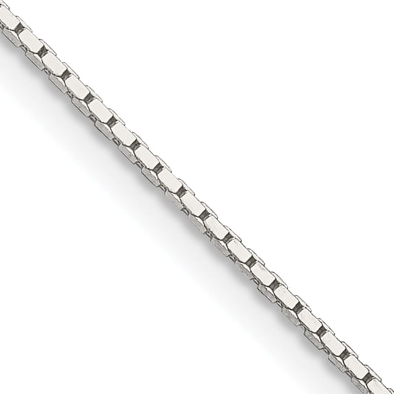 Sterling Silver .7mm Mirror Box Chain (20 X 0.7) Made In Italy qpe34-20