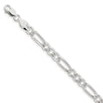 thumbnail image 1 of Sterling Silver 7mm Pavâ€š Flat Figaro Chain, 1 of 1