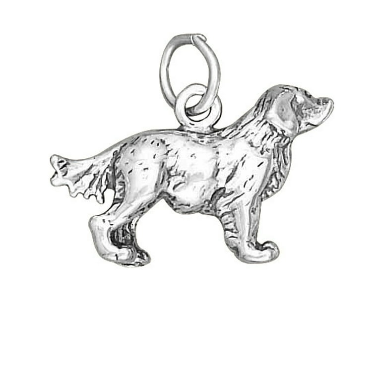 Dog Breed - Golden Retriever Charm Sterling Silver Dog Breed - Golden Retriever Charm Sterling Silver