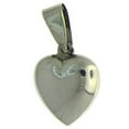 thumbnail image 1 of Sterling Silver 8" 4.5mm Charm Bracelet With Attached 3D Heart Charm, 1 of 1