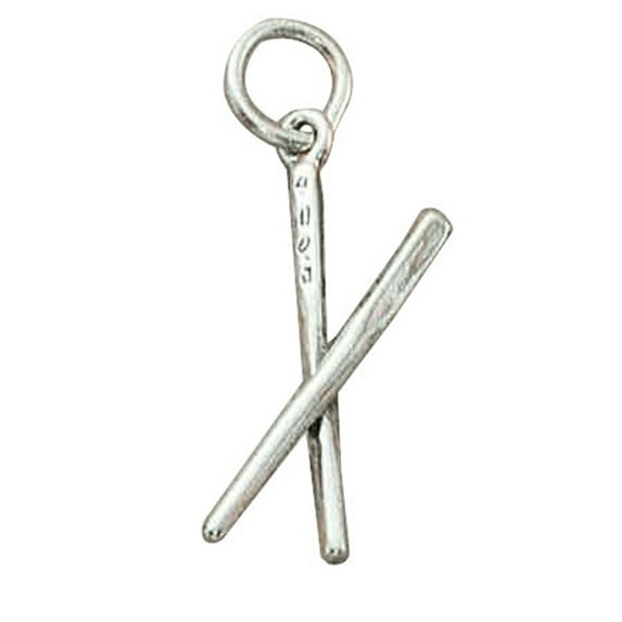 Sterling Silver 8" 4.5mm Charm Bracelet With Attached 3D Kitchen Chinese Chopsticks Utensil Charm