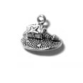 thumbnail image 1 of Sterling Silver 8" 4.5mm Charm Bracelet With Attached 3D Sand Pail Beach Charm With Starfish Decoration On Sa, 1 of 2