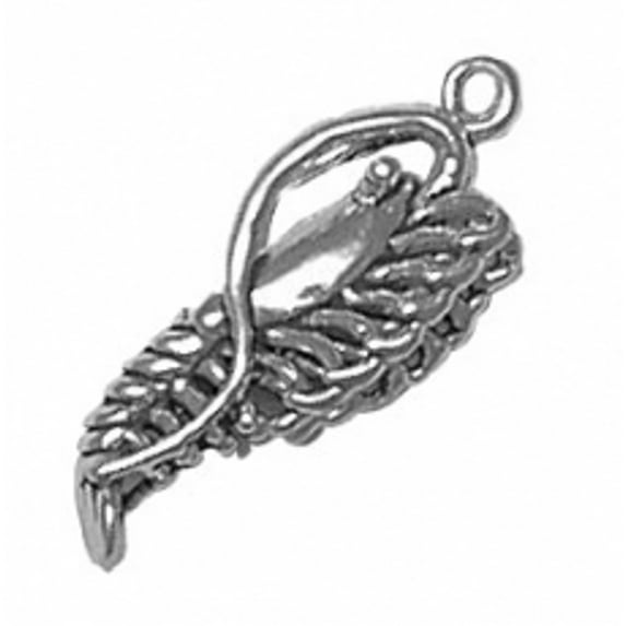 Sterling Silver 8" 4.5mm Charm Bracelet With Attached 3D Shrimp Charm