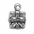 thumbnail image 1 of Sterling Silver 8" 4.5mm Charm Bracelet With Attached 3D Small Gift Package Wrapped With Bow Charm, 1 of 1