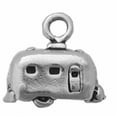 thumbnail image 1 of Sterling Silver 8" 4.5mm Charm Bracelet With Attached 3D Small Travel Trailer Charm, 1 of 1
