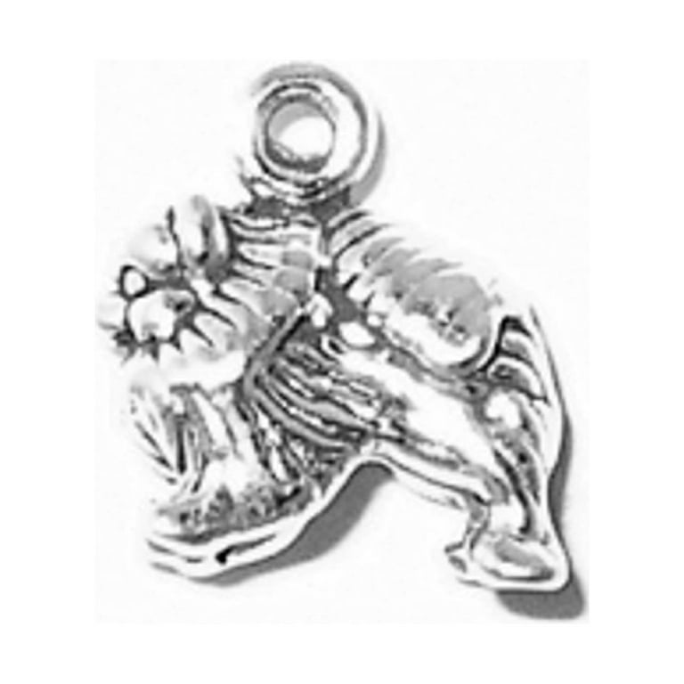 Dog Breed - Pomeranian Charm Sterling Silver