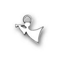 thumbnail image 1 of Sterling Silver 8" 4.5mm Charm Bracelet With Attached Angel With Horn Charm, 1 of 1