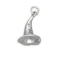 thumbnail image 1 of Sterling Silver 8" 4.5mm Charm Bracelet With Attached Halloween Wizard Hat Charm, 1 of 1