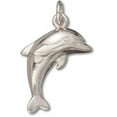 thumbnail image 1 of Sterling Silver 8" 4.5mm Charm Bracelet With Attached Jumping Dolphin Charm, 1 of 1