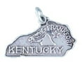 thumbnail image 1 of Sterling Silver 8" 4.5mm Charm Bracelet With Attached KENTUCKY State Charm, 1 of 1