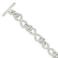 thumbnail image 1 of Sterling Silver 8.75inch Polished Fancy Link Toggle Bracelet, 1 of 2