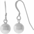 thumbnail image 1 of Sterling Silver 8mm Bead Dangle Earwire 1" Earrings, 1 of 4
