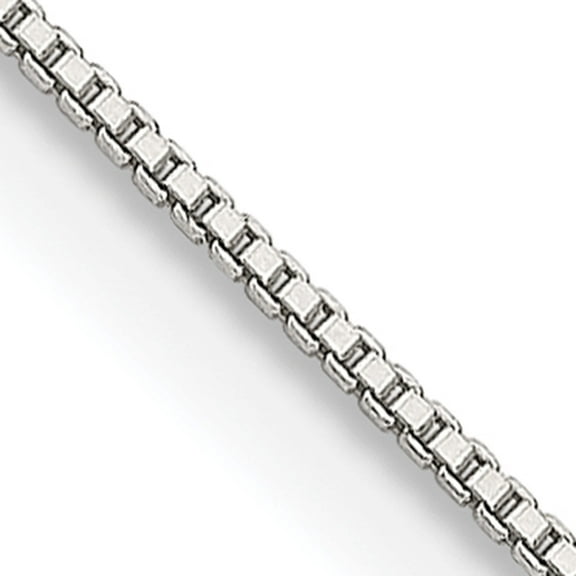 Sterling Silver .8mm Box Chain (22 X 0.8) Made In Italy qbx015-22