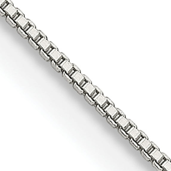Sterling Silver .8mm Box Chain (24 X 0.8) Made In Italy qbx015-24