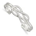 thumbnail image 1 of Sterling Silver 8mm Contemporary Knot Style Cuff Bangle Bracelet, 1 of 2