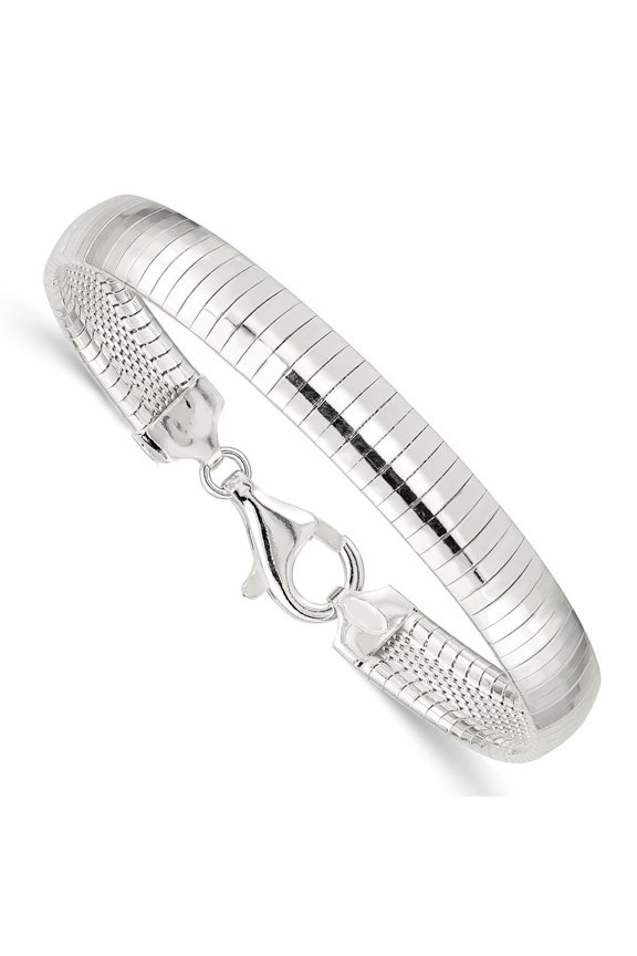 Sterling Silver 8mm Cubetto Bracelet - 16.8 Grams - 8 Inch - Lobster Claw