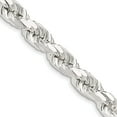thumbnail image 1 of Sterling Silver 8mm Diamond-Cut Rope Chain (20 X 8) Made In Italy qdc170-20, 1 of 5