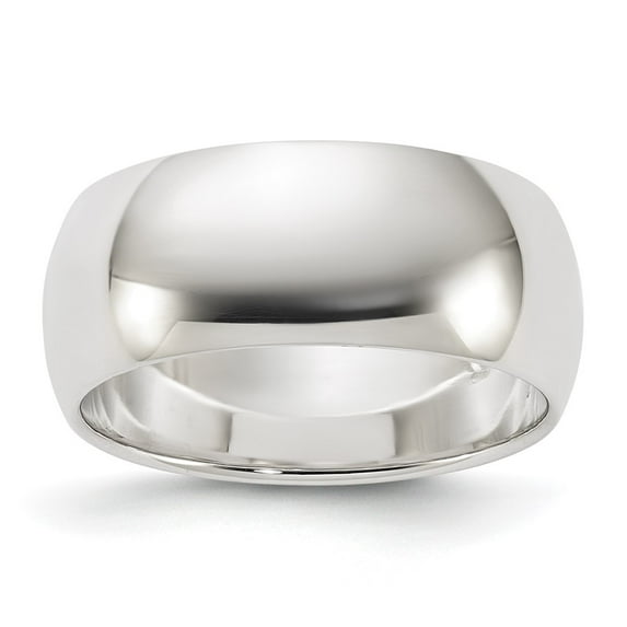 Sterling Silver 8mm Half Round Size 12.5 Band