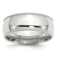 thumbnail image 1 of Sterling Silver 8mm Millgrain Comfort Fit Band Ring - 16.1 Grams - Size 9.5, 1 of 2