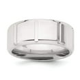thumbnail image 1 of 925 Sterling Silver 8mm Polished Fancy Band Ring Size 9.5 -  Jewelry Gift for Mom, 1 of 6