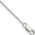 thumbnail image 1 of Sterling Silver .8mm Snake Chain Anklet (9 X 0.8) Made In India qsn020-9, 1 of 5