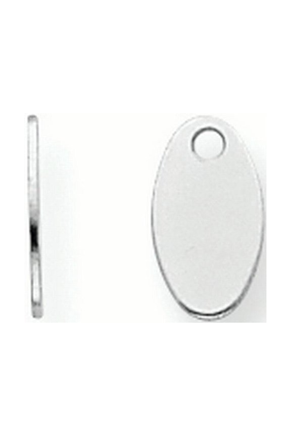 Sterling Silver 9.8 x 5.7mm Chain Tag SS3737