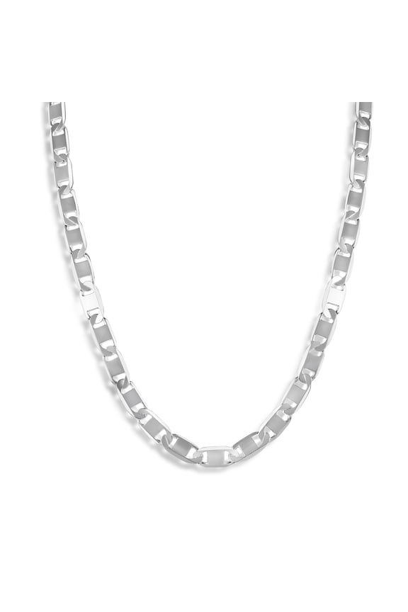 Sterling Silver 925 6 Sided Diamond-Cut Valentino 100 4.5mm Chain Made in Italy 20" Jewelry Female