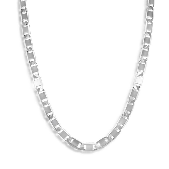 Sterling Silver 925 6 Sided Diamond-Cut Valentino 120 5.2mm Chain Made in Italy 24" Jewelry Female