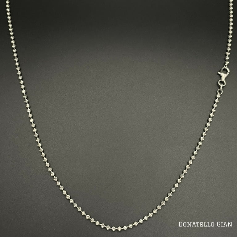 2mm Sterling Ball Chains - 16 2mm Sterling Ball Chains - 16