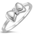 thumbnail image 1 of Sterling Silver 925 Bow Tie Ribbon Ring, 1 of 1