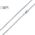 thumbnail image 1 of Sterling Silver 925 High Polished Ball Bead 400 Chain 4mm Made in Italy 22" Jewelry Female Unisex, 1 of 5