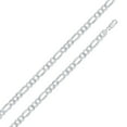 thumbnail image 1 of Sterling Silver 925 High Polished Figaro 180 Chain 7.8mm Made in Italy 26" Jewelry Female Unisex, 1 of 5