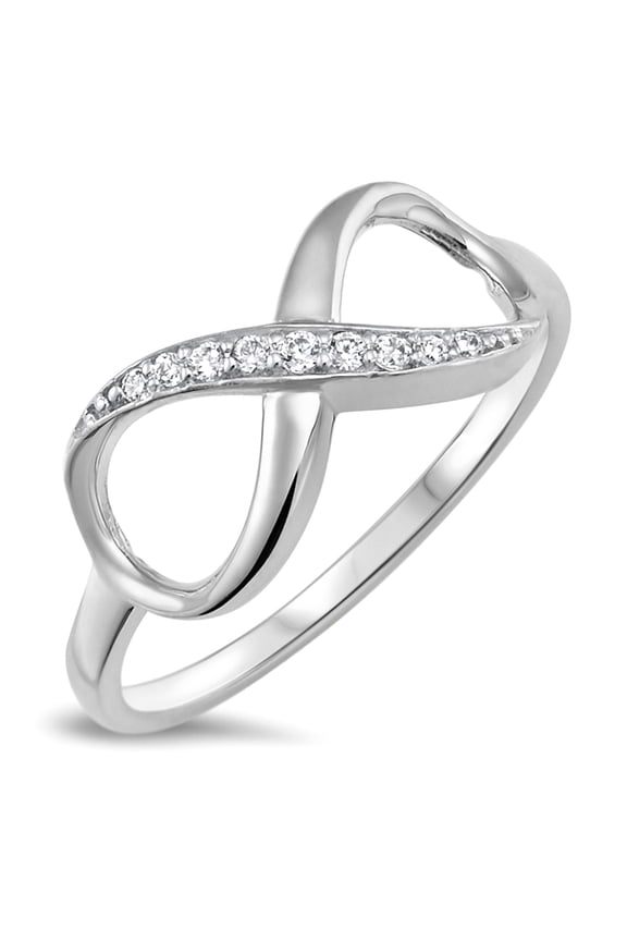 Sterling Silver 925 Infinity Forever Ring