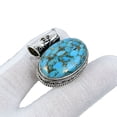 thumbnail image 1 of Sterling Silver 925 Pendant For Men & Women, Bridesmaid Gift Pendant, Blue Copper Turquoise, Gemstone Pendant, Christmas Gift For Her Or Him, 1 of 6