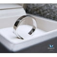 thumbnail image 1 of Sterling Silver 925 Ring / 4.0 mm. Comfort fit / Wedding band / Rhodium plated Nickel-Free / MadDuckJewels RG1480 / Thailand Jewelry, 1 of 3