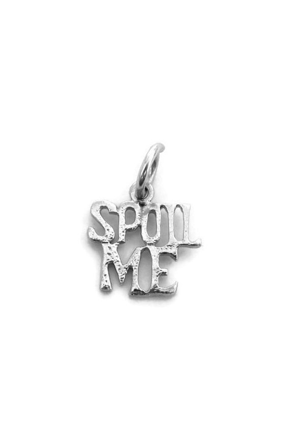 Sterling Silver .925 Spoil Me Pendant charm