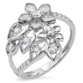 thumbnail image 1 of Sterling Silver 925 Women's Flower Ring, 1 of 1