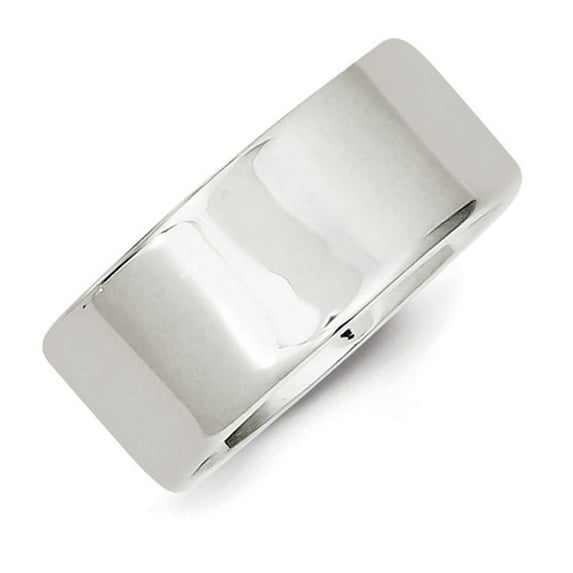 Sterling Silver 9mm Lightweight Flat Size 5.5 Band QWFB090